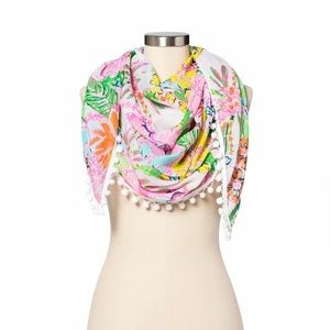 Lilly Pulitzer For Target Nosey Posie Scarf Womens NWT